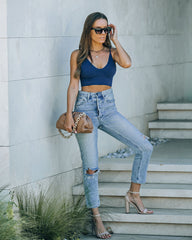 Shoreline Bralette - Navy