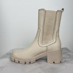 Slip On Mid Calf Chelsea Boots