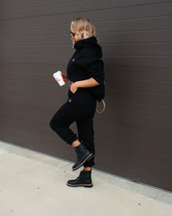 Smile Like You Mean It Pocketed Jogger Pants - Black