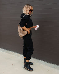 Smile Like You Mean It Pocketed Jogger Pants - Black