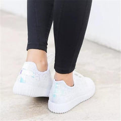 Sneakers Plus Size Sparkling Glitter Slip On Sneakers