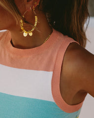 Sobe Striped Knit Mini Skirt