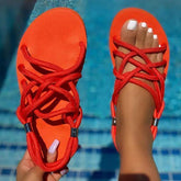 Soft Bottom Cloth Rope Sandals