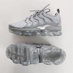 Solid Color Air Cushion Burgundy Sneakers