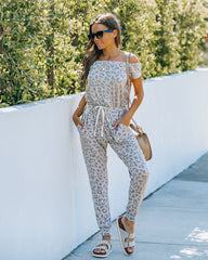 Southeast Pocketed Off The Shoulder Knit Jumpsuit
