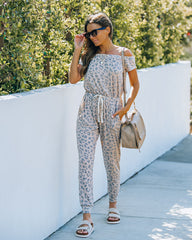 Southeast Pocketed Off The Shoulder Knit Jumpsuit