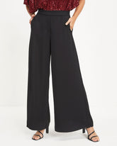 Spread The Cheer Wide Leg Pants - Black