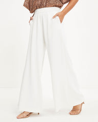 Spread The Cheer Wide Leg Pants - Ivory