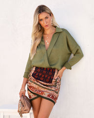 Stefano Printed Mini Skirt