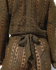 Stevie Crochet Wide Leg Pants