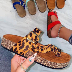 Stylish Plaited Toe Loop Flat Sandals