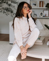 Switch Off Velvet Pullover Sweater - Cream  - SALE