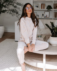 Switch Off Velvet Pullover Sweater - Cream  - SALE