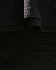 Taine Off The Shoulder Scalloped Crop Top - Black