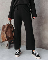 Taking It Easy Wide Leg Pants - Black