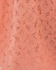 Tatum Smocked Lace Babydoll Top - Coral