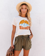 Tomboy Linen Blend Pocketed Cargo Shorts
