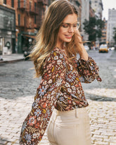 Tompkins Floral Drape Bodysuit