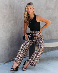 Totally Clueless Plaid Wide Leg Pants