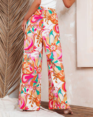 Tropez Printed Wide Leg Pants