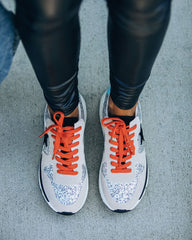 Upmarket Glitter Running Sole Sneaker