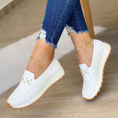 Vintage Round Toe Slip On Tassel Platform Loafers
