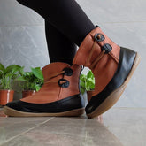 Vintage Soft Pull-On Casual Short Boots