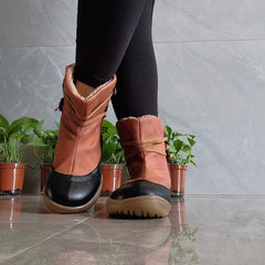 Vintage Soft Pull-On Casual Short Boots