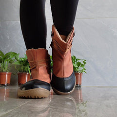 Vintage Soft Pull-On Casual Short Boots