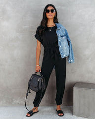 Virginia Pocketed Jumpsuit - Black