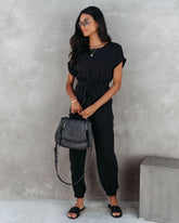 Virginia Pocketed Jumpsuit - Black