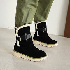 Warm Non Slip Ankle Snow Boots Winter Fur Lining Booties