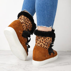 Winter Warm Wedge Heel Suede Boots