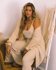 Winterful Life Knit Crop Top - Oat