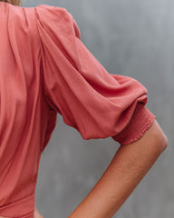 Within Reach Wrap Crop Top - Clay