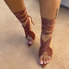 Wrap Up Single High Heel Dress Shoes