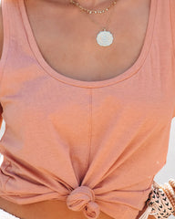 Wylie Cotton Tank - Dusty Rose