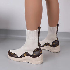 Comfort Stretch Knitted Sock Booties