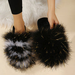 Comfy Candy Color Fuzzy Slippers