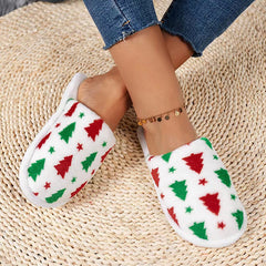 Christmas Warm Fuzzy Flat Slippers