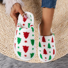 Christmas Warm Fuzzy Flat Slippers