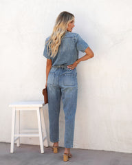 Yorker Cotton Pocketed Jumpsuit