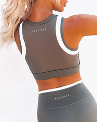 Action Mesh Panel Sports Bra