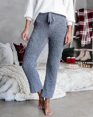 Cozy Town Soft Knit Drawstring Pants - Grey - SALE