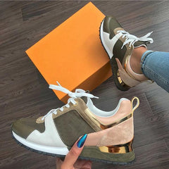 Brown Comfy Lace Up Lux Kicks