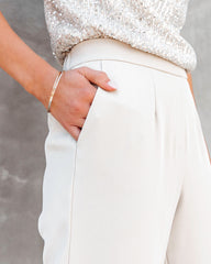 Clark Pocketed Pants - Ecru
