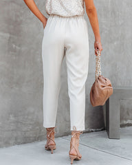 Clark Pocketed Pants - Ecru