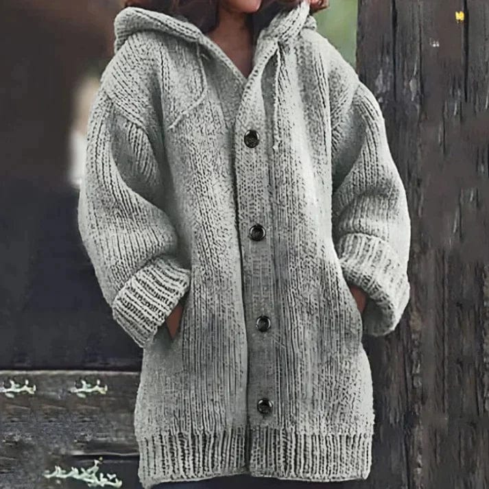 Edafel - Long jacket with hood