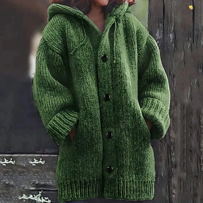 Edafel - Long jacket with hood