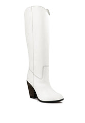 Blue Storm Suede Leather Calf Boots